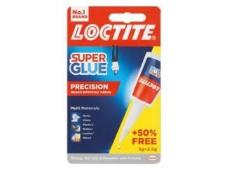 Loctite Super Glue Liquid, Precision Bottle 5g + 50% Free (5010305061267) LOCSGL5GAVNR