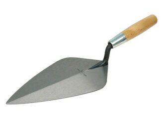 Marshalltown 34 Wide London Pattern Brick Trowel - Wooden Handle 10.1/2in (0035965001489) M/T341012