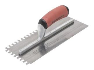 Marshalltown 10mm Stainless Steel Square Notched Trowel DuraSoft® Handle (0035965295666) M/TM5779SSDH