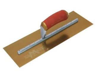 Marshalltown MPB145GSD Pre-Worn PermaShape® Finishing Gold S/S Trowel DuraSoft® 14 x 5in (0035965034135) M/TMPB145GSD