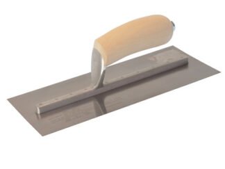 Marshalltown MXS1SS Plasterers Finishing Trowel Stainless Steel Wooden Handle 11 x 4.1/2in (0035965021432) M/TMXS1SS
