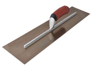 Marshalltown MXS205GD Golden Stainless Steel Finishing Trowel DuraSoft® 20 x 5in (0035965034524) M/TMXS205GD