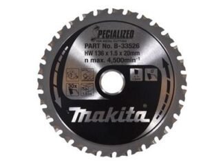 Makita B-33526 Specialized for Metal Cutting Saw Blade 136 x 20mm x 30T (0088381422413) MAKB33526