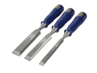 Irwin M444 Bevel Edge Chisel Blue Chip Handle Set, 3 Piece (0734442197508) MAR444S3