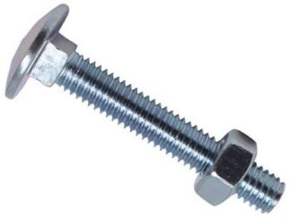 Metalmate Cup Square Hex Bolt & Nut ZP M6 x 40mm Box 50 (5050420648820) MEMCSX0640