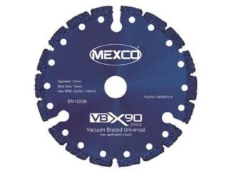 MEXCO VBX90 Grade Universal Diamond Blade 75 x 10mm (5060093868586) MEXVBX9075