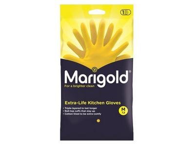 Marigold Extra-Life Kitchen Gloves - Medium (6 Pairs) (4023103251205) MGD175438