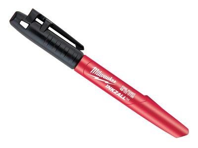 Milwaukee Hand Tools INKZALL™ Ultra Fine Tip Marker Black (Pack 4) (0045242479764) MHT48223154