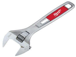 Milwaukee Hand Tools Wide Jaw Adjustable Wrench 200mm (8in) (0045242356232) MHT48227508