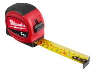 Milwaukee Hand Tools Slimline Tape Measure 5m (Width 25mm) (Metric Only) (0045242512911) MHT48227706