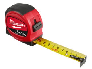 Milwaukee Hand Tools Slimline Tape Measure 5m/16ft (Width 25mm) (0045242512935) MHT48227717