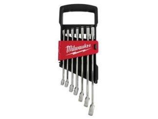 Milwaukee Hand Tools MAX BITE™ Ratcheting Metric Combination Spanner Set, 7 Piece (4058546229382) MHT932464993
