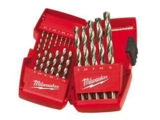 Milwaukee Power Tools HSS-G THUNDERWEB Metal Drill Bit Set, 19 Piece (4002395370337) MIL2352374