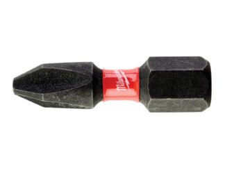 Milwaukee Power Tools SHOCKWAVE™ Impact Duty Bits PH2 25mm (Pack 25) (4002395385157) MIL430853