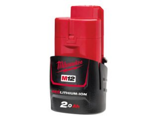 Milwaukee Power Tools M12 B2 REDLITHIUM-ION™ Battery 12V 2.0Ah Li-ion (4002395377251) MILM12B2
