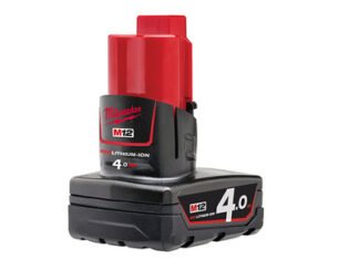 Milwaukee Power Tools M12 B4 REDLITHIUM-ION™ Battery 12V 4.0Ah Li-ion (4002395377268) MILM12B4