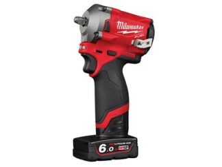 Milwaukee Power Tools M12 FIW38-622X FUEL™ Impact Wrench Kit 12V 1 x 2.0Ah & 1 x 6.0Ah Li-ion (4058546225599) MILM12FIW38X