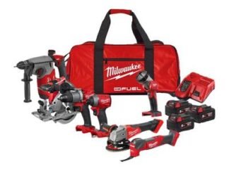 Milwaukee Power Tools M18 FPP7A-503B FUEL™ Powerpack 7 Piece Kit 18V 3 x 5.0Ah Li-ion (4058546369521) MILM187PFUEL