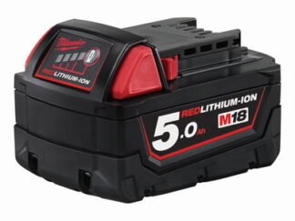 Milwaukee Power Tools M18 B5 REDLITHIUM-ION™ Slide Battery Pack 18V 5.0Ah Li-ion (4002395381449) MILM18B5