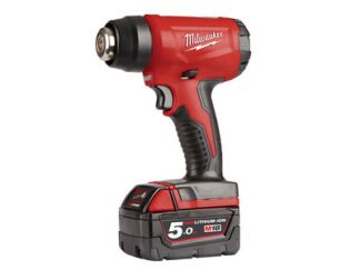 Milwaukee Power Tools M18 BHG-502 Cordless Heat Gun 18V 2 x 5.0Ah Li-ion (4058546029456) MILM18BHG5