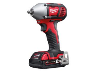 Milwaukee Power Tools M18 BIW38-202C Compact 3/8in Impact Wrench 18V 2 x 2.0Ah Li-ion (4002395004904) MILM18BIW382