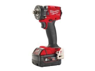 Milwaukee Power Tools M18 FIW2F38-502X FUEL™ 3/8in Friction Ring Impact Wrench 18V 2 x 5.0Ah Li-ion (4058546348458) MILM18FIW385