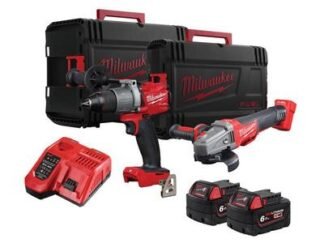 Milwaukee Power Tools M18 FPP2W2-602X FUEL™ Twin Pack 18V 2 x 6.0Ah Li-ion (4058546360757) MILM18FPP2W2