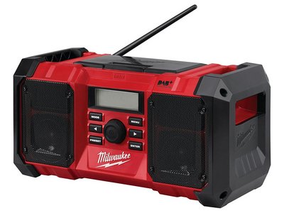 Milwaukee Power Tools M18 JSRDAB-0 DAB Digital Jobsite Radio 240V & 18V Li-ion Bare Unit (4002395167777) MILM18JSRDAB
