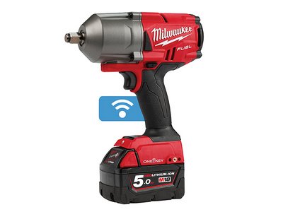 Milwaukee Power Tools M18 ONEFHIWF12-502X FUEL™ ONE-KEY™ 1/2in Impact Wrench 18V 2 x 5.0Ah Li-ion (4058546029005) MILM18OFWF12