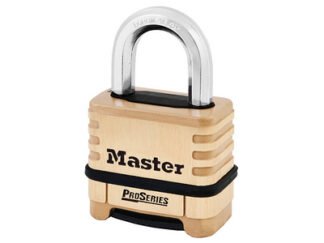 Master Lock ProSeries® Brass 4 Digit Padlock 57mm (0071649149597) MLK1175D