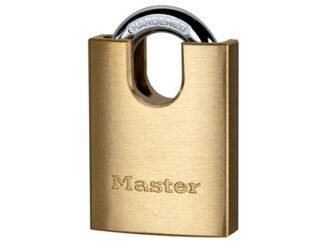 Master Lock Solid Brass 40mm Padlock 5-Pin Shrouded Shackle (3520190084118) MLK2240
