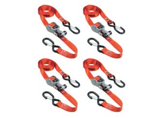 Master Lock Ratchet Tie-Down S-Hooks 4.25m Red 4 Piece (3520190936790) MLK3236E