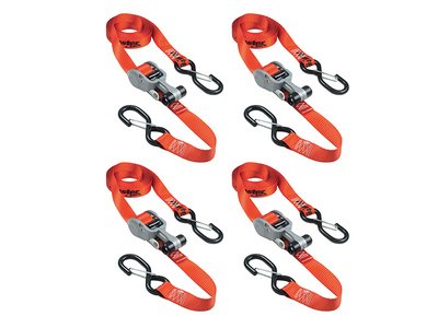 Master Lock Ratchet Tie-Down S-Hooks 4.25m Red 4 Piece (3520190936790) MLK3236E