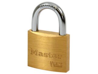 Master Lock V Line Brass 40mm Padlock - Keyed Alike 4232 (3520190938992) MLK4140KA2