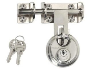 Master Lock Hasp 116mm + Discus Padlock 60mm (3520190934734) MLK448