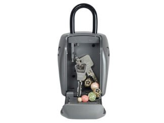 Master Lock 5414E Portable Shackled Combination Reinforced Security Key Lock Box (3520190935106) MLK5414E