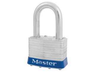 Master Lock Laminated Steel 51mm Padlock 4-Pin - 38mm Shackle - Keyed Alike (0071649330704) MLK5LFKA1