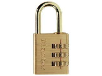 Master Lock Brass Finish 30mm 3-Digit Combination Padlock (3520190093196) MLK630