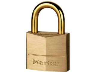 Master Lock Solid Brass 35mm Padlock with Brass Plated Shackle (3520190093202) MLK635