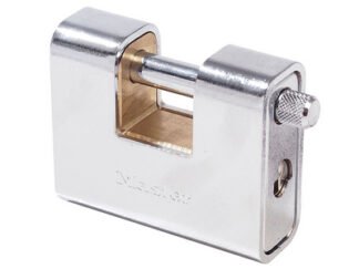 Master Lock Armoured 80mm Zinc Body Shutter Padlock (3520190925596) MLK680
