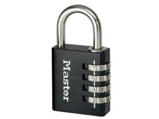 Master Lock Black Finish 40mm 4-Digit Combination Padlock (3520190937070) MLK7640BLK
