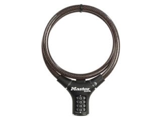 Master Lock Black Steel Rigid Combination Cable 0.9m x 12mm (3520190937124) MLK8229E