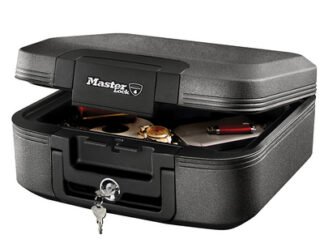 Master Lock Medium Key Locking Fire & Water Chest (0049074025632) MLKLCHW20101