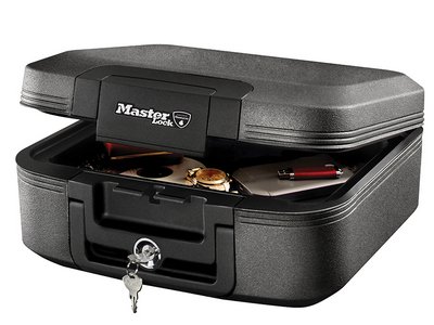 Master Lock Medium Key Locking Fire & Water Chest (0049074025632) MLKLCHW20101