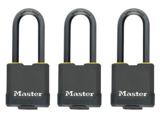Master Lock Excell™ Weather Tough 45mm Padlock 4-Pin- Keyed Alike x 3 (3520190929914) MLKM115TRILF