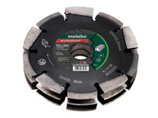 Metabo 3 Row Professional UP Universal Wall Chaser Blade 125 x 28.5 x 22.23mm (4007430330826) MPT628299