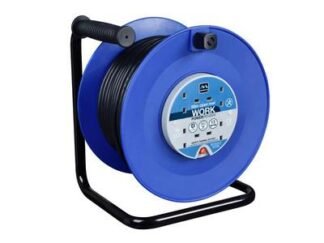 Masterplug Heavy-Duty Cable Reel 240V 13A 4-Socket Thermal Cut-Out 50m (5015056356327) MSTHDCT50134