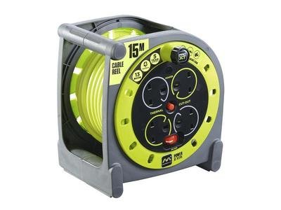 Masterplug PRO-XT Case Cable Reel 240V 13A 4-Socket 15m (5015056526560) MSTHMU15134