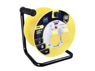 Masterplug Cable Reel 110V 16A Thermal Cut-Out 25m (5015056400969) MSTLVCT25162