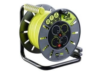 Masterplug PRO-XT Open Cable Reel 240V 13A 4-Socket 50m (5015056526539) MSTOLU50134